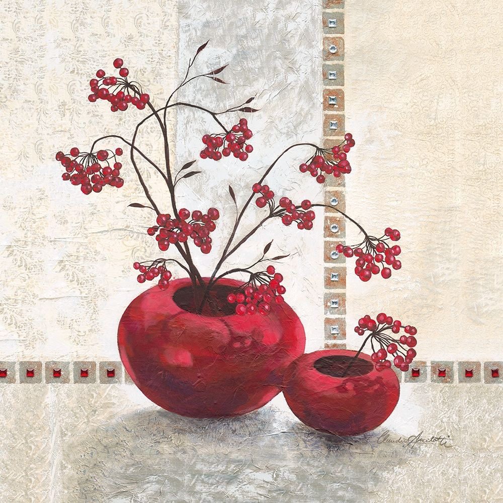 Red Berries art print by Claudia Ancilotti for $57.95 CAD