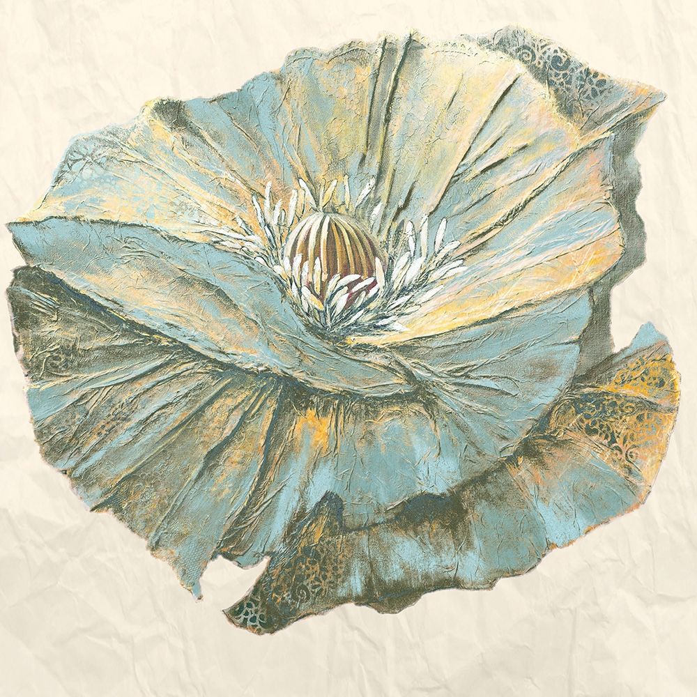 Sapphire Bloom I art print by Rian Withaar for $57.95 CAD