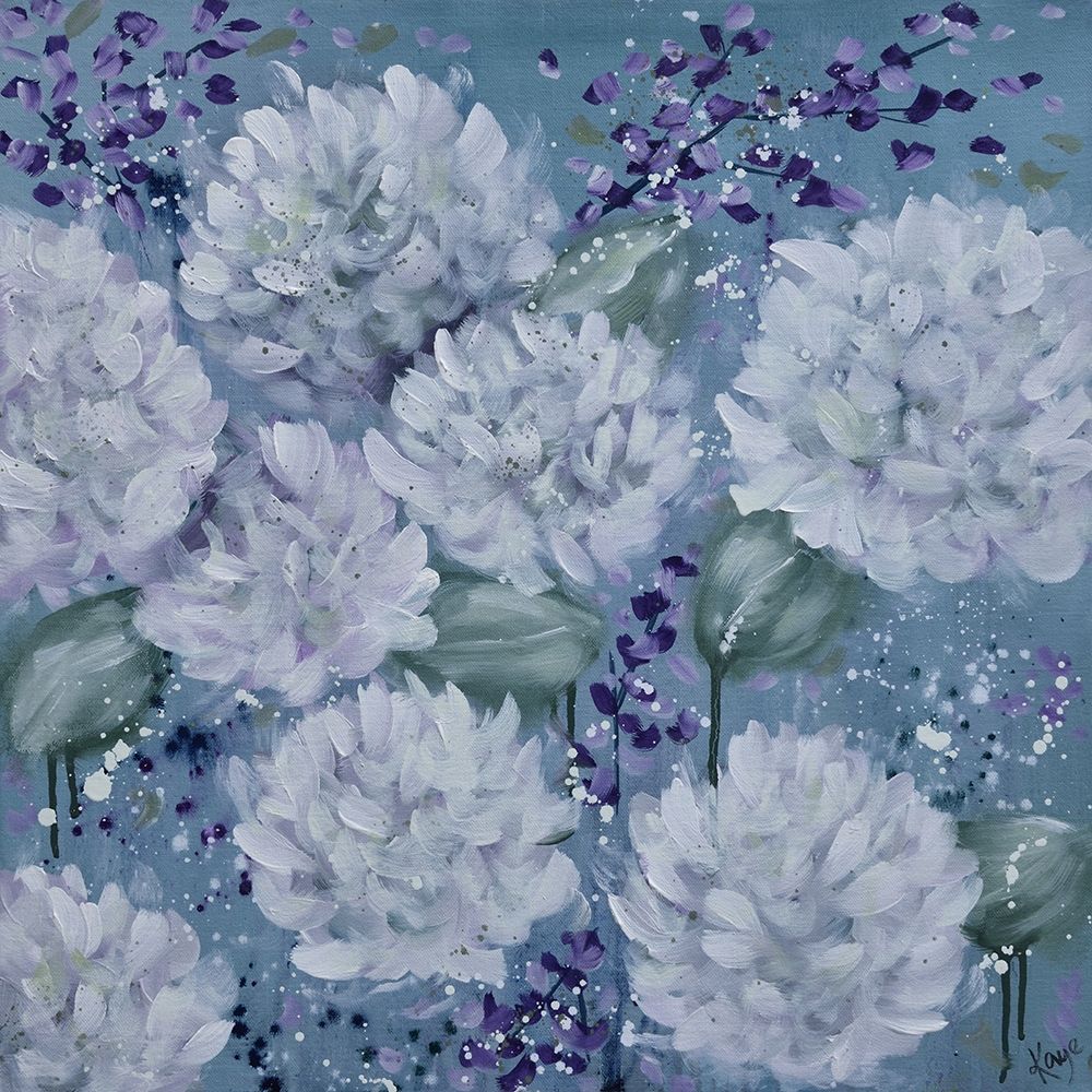 BLUE FLOWERS I art print by Kaye Lake for $57.95 CAD