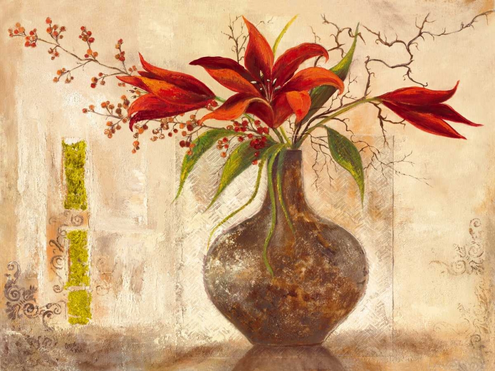 Red Lilies art print by Anna Field for $57.95 CAD