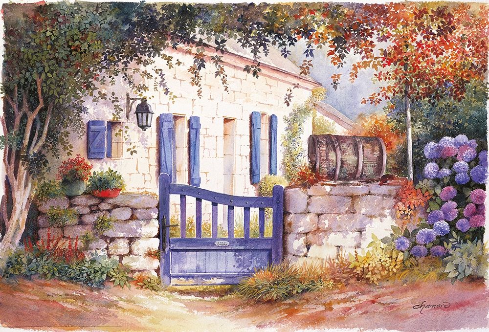 PORTE BLUE II art print by Jean-Marc Chamard for $57.95 CAD