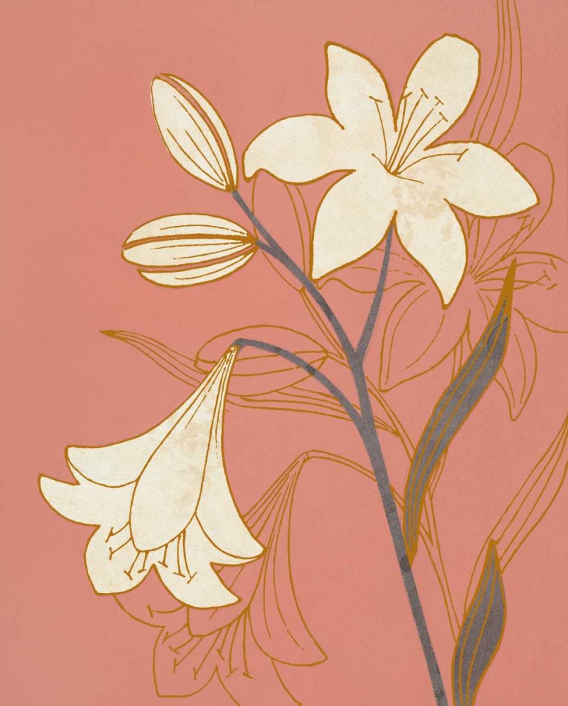 Terra Cotta Lillies II art print by Design Show for $57.95 CAD