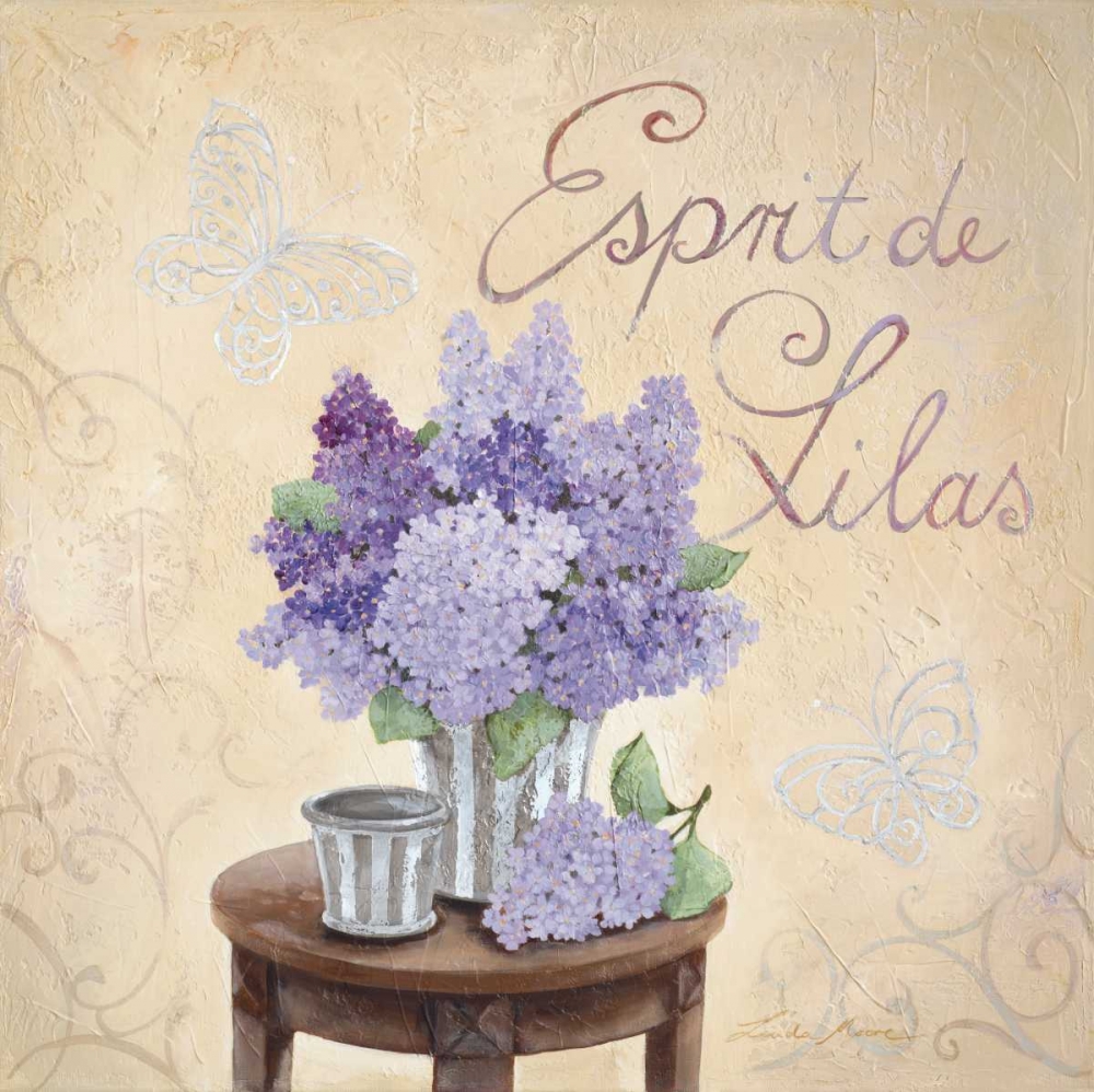 Esprit De Lilas art print by Linda Moore for $57.95 CAD