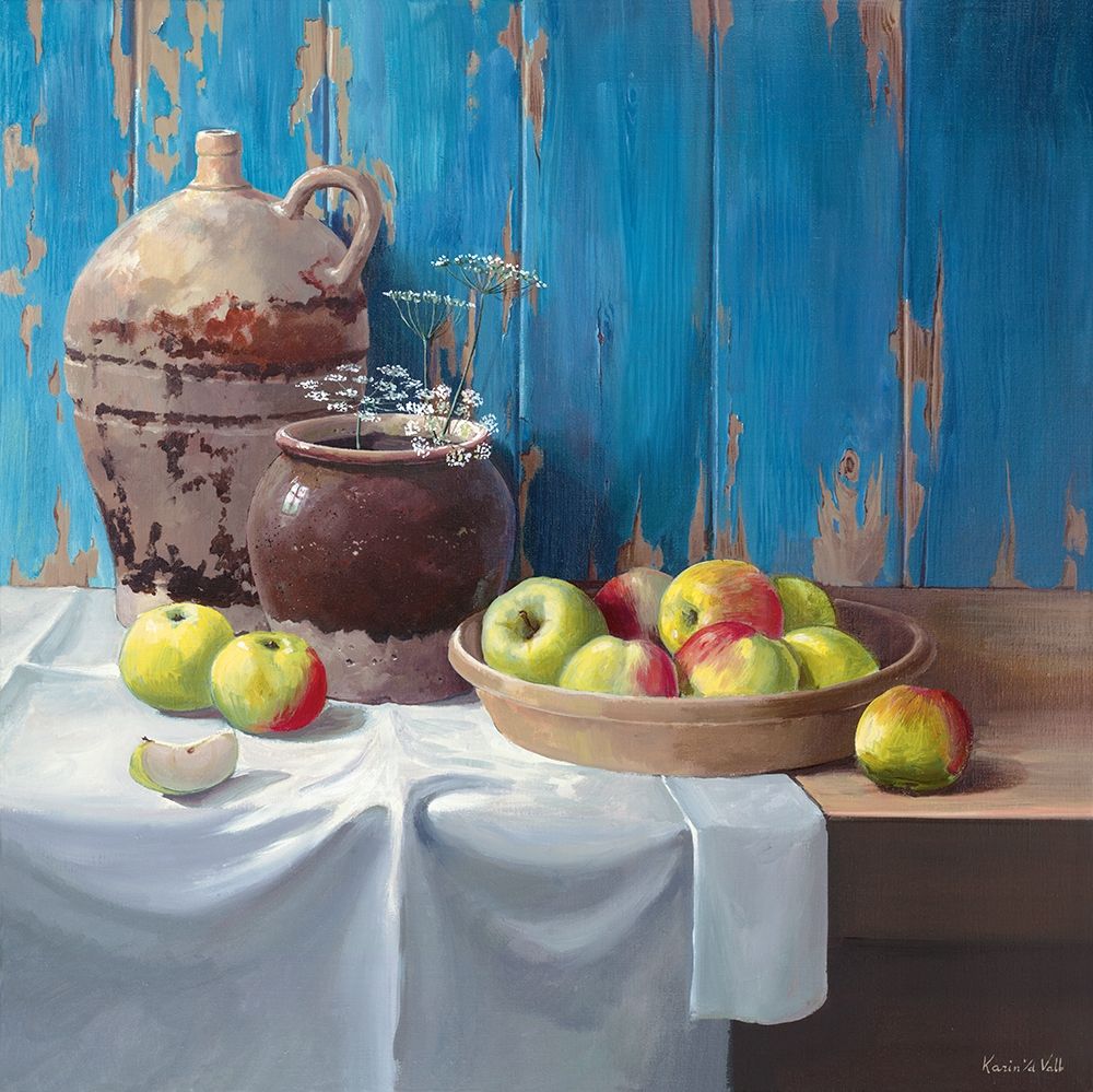 AGED POTS WITH APPLES art print by Karin v.d. Valk for $57.95 CAD