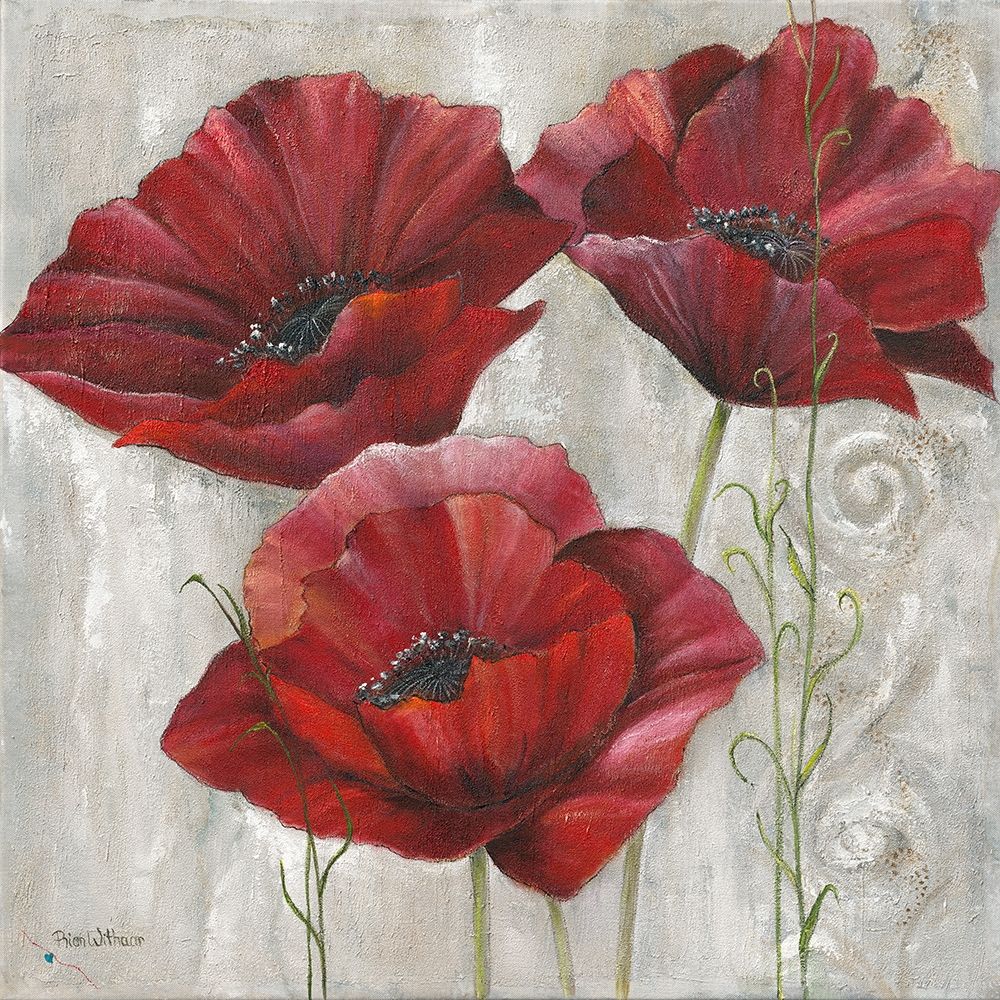 THREE POPPIES II art print by Rian Withaar for $57.95 CAD