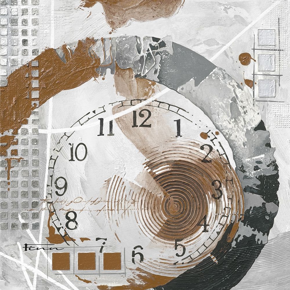 ENDLESS TIME BROWN I art print by Finn for $57.95 CAD