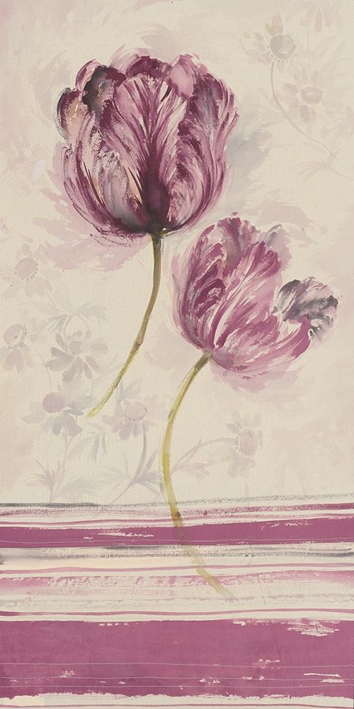Floral WITH STRIPES III art print by Disegni for $57.95 CAD
