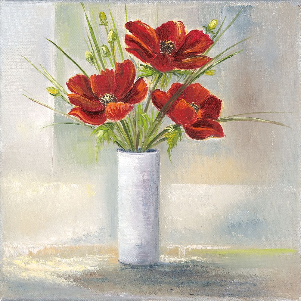 RED FLOWERS I art print by Rian Withaar for $57.95 CAD