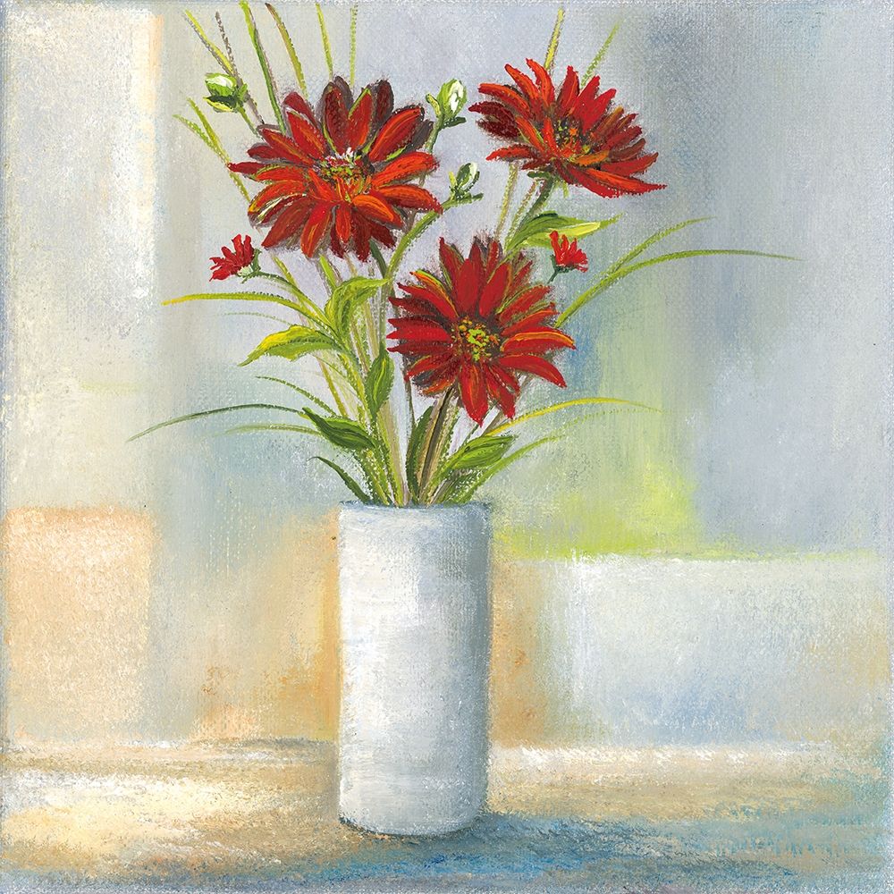 RED FLOWERS II art print by Rian Withaar for $57.95 CAD