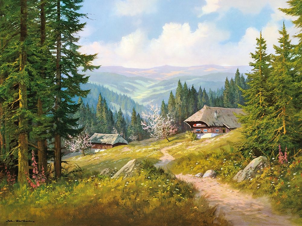 IN THE BLACK FOREST art print by Joh. Bochmann for $57.95 CAD