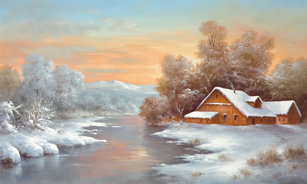 WINTER AT LAKE LADOGA art print by B. Smith for $57.95 CAD
