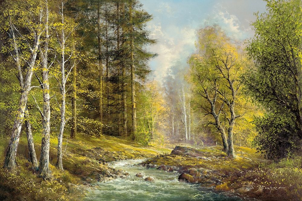 BROOK IN THE VALLEY art print by H. Buchner for $57.95 CAD
