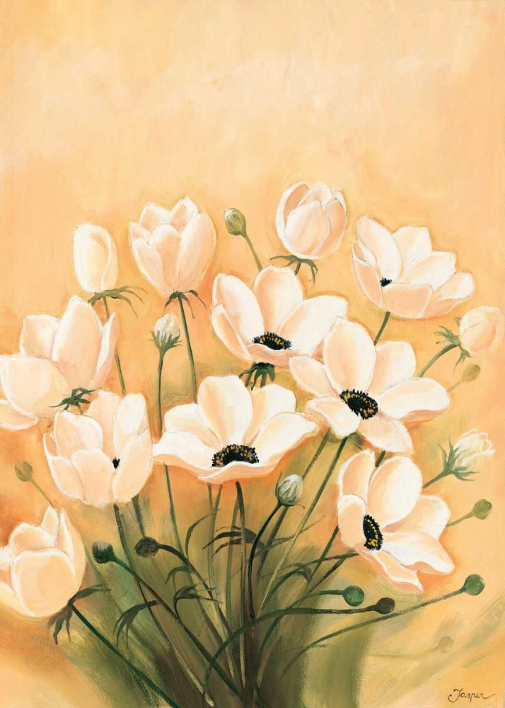 White poppies 2-3 art print by Jasper for $57.95 CAD