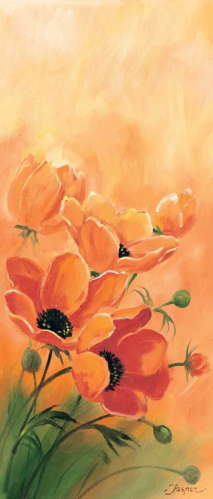Red poppies 1-3 art print by Jasper for $57.95 CAD