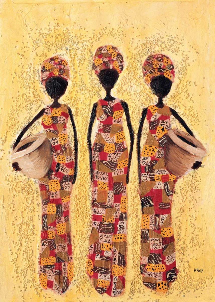 African ladies 2-3 art print by Hedy for $57.95 CAD