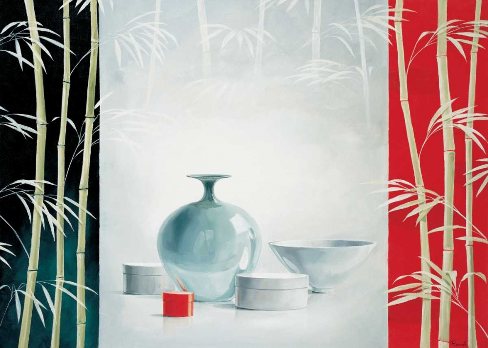 Bamboo and bowls II art print by Renee for $57.95 CAD