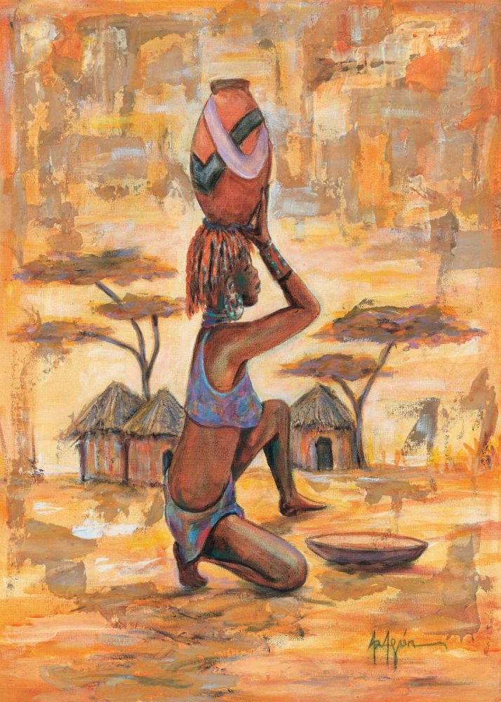 African woman I art print by Aragon for $57.95 CAD