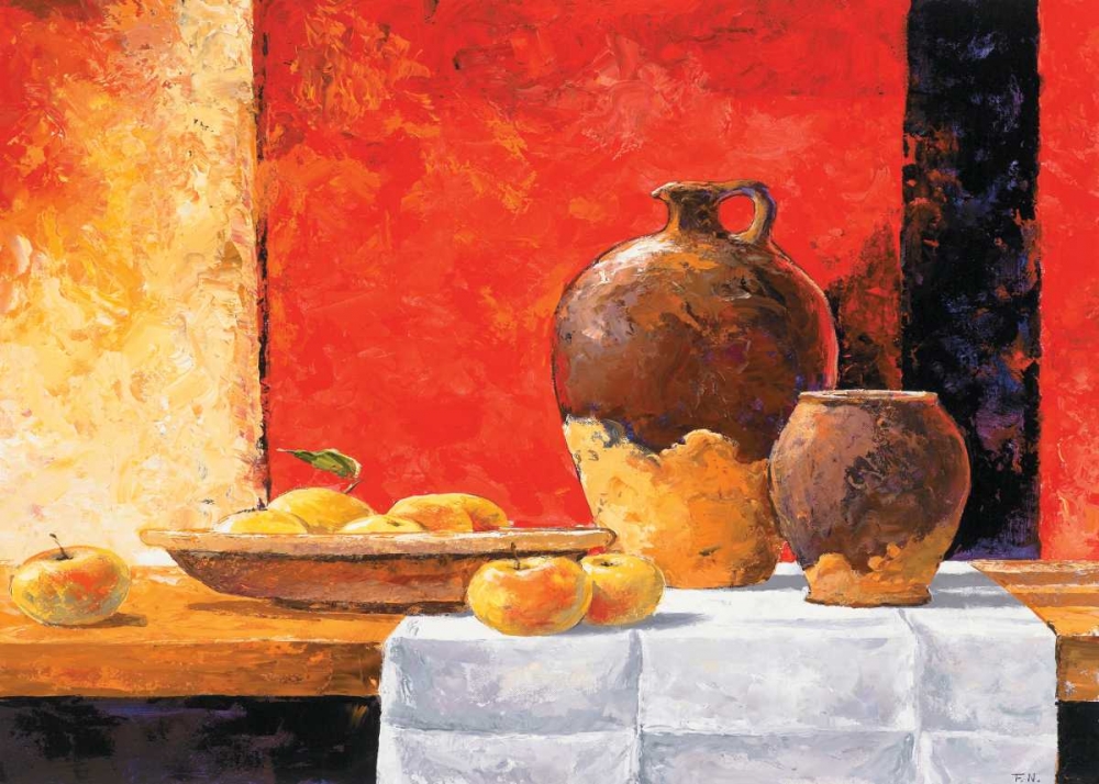 Stillife with apples I art print by Frans Nauts for $57.95 CAD
