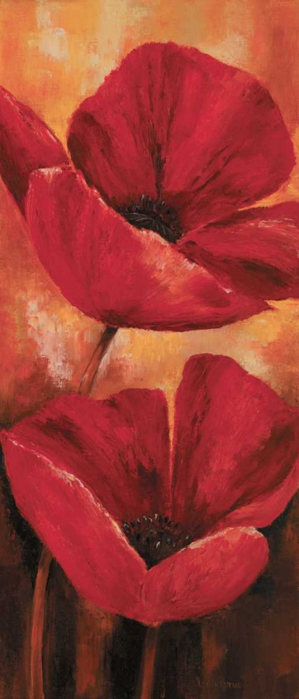 Poppies II art print by Lenna Lotus for $57.95 CAD