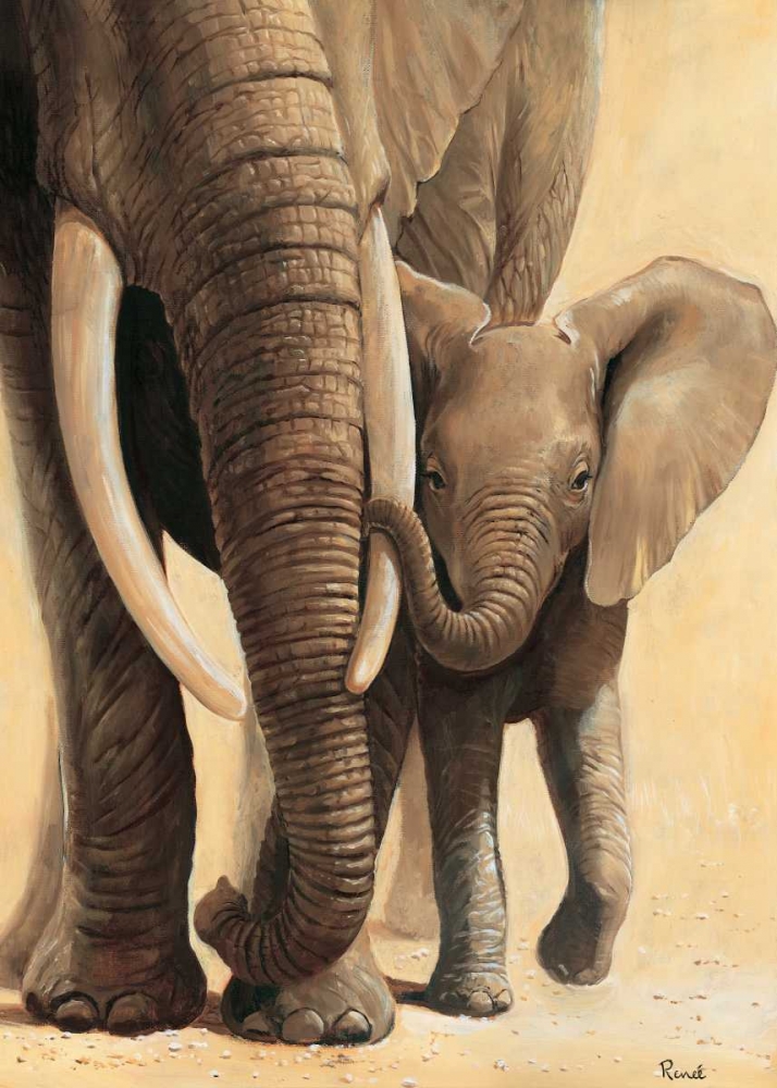 Elephant love I art print by Renee for $57.95 CAD