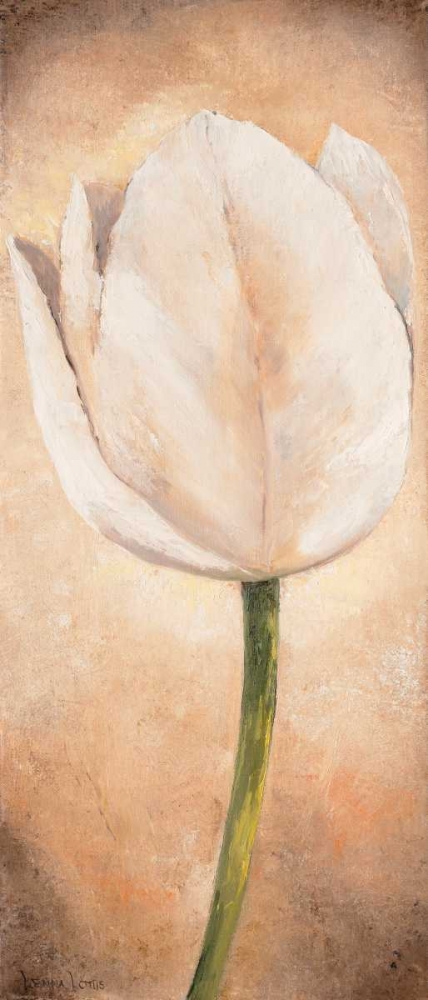 Tulip on beige I art print by Lenna Lotus for $57.95 CAD