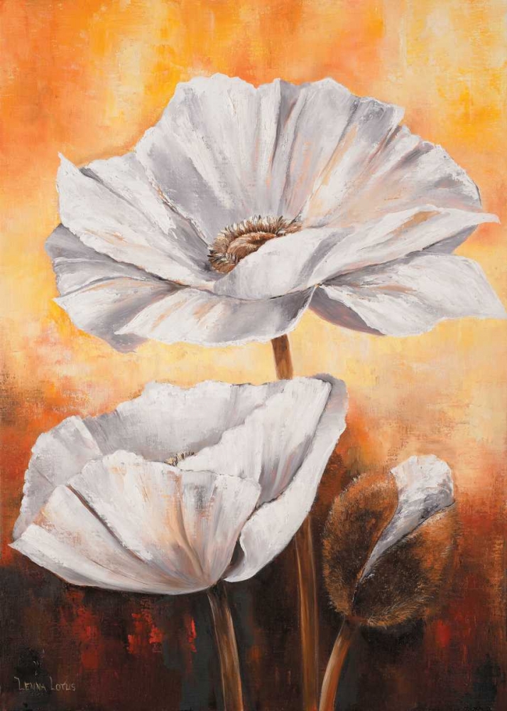 White flowers II art print by Lenna Lotus for $57.95 CAD