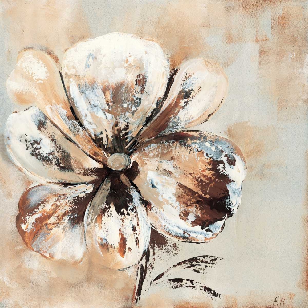 Flower in beige II art print by Isa Florenti for $57.95 CAD