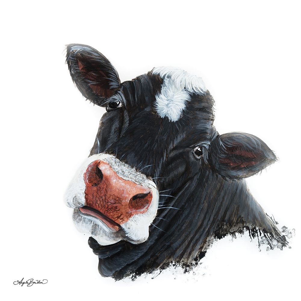 Sappy Face Cow art print by Angela Bawden for $57.95 CAD