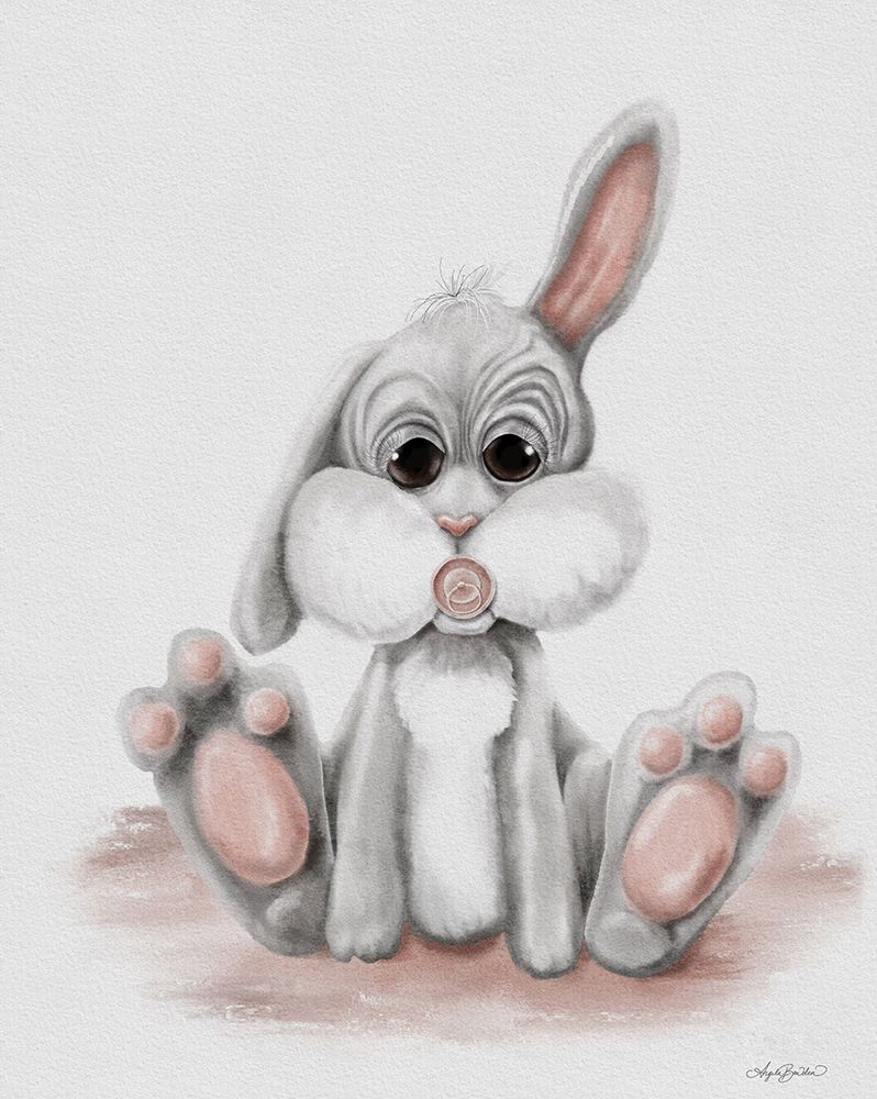 Flopsy the Sleepy Baby Bunny art print by Angela Bawden for $57.95 CAD