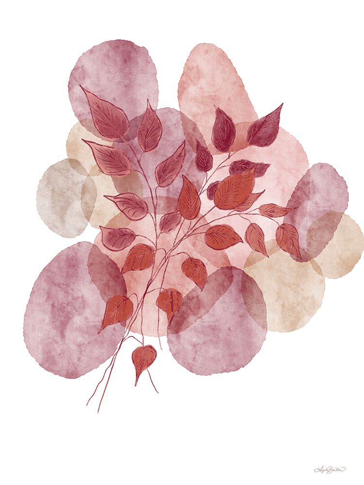 Bohemian Watercolor Leaves art print by Angela Bawden for $57.95 CAD