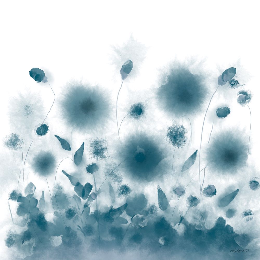 Soft Blue Botanical Spread art print by Angela Bawden for $57.95 CAD