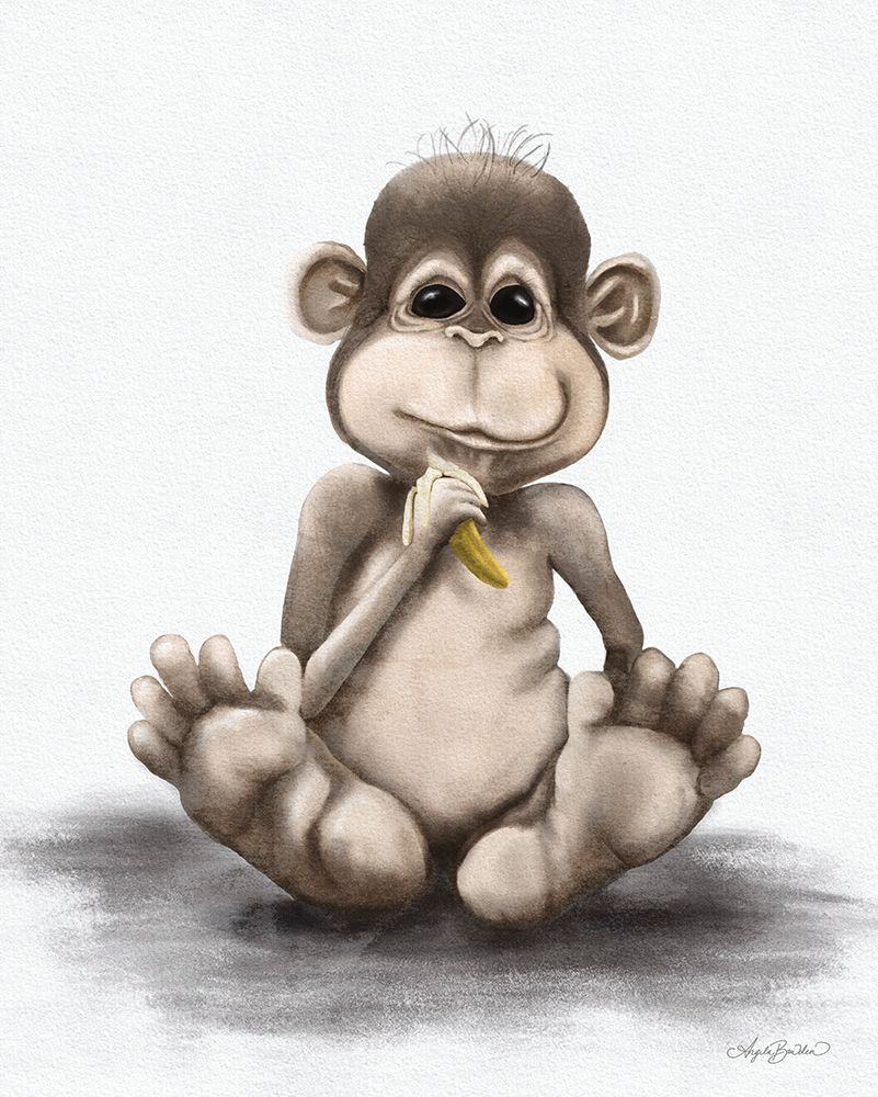 Melvin the Monkey art print by Angela Bawden for $57.95 CAD