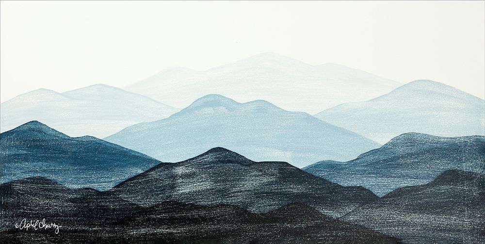 Blue Ridge Mountain Range I art print by April Chavez for $57.95 CAD