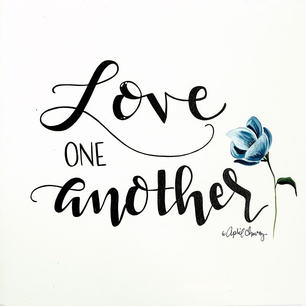Love One Another   art print by April Chavez for $57.95 CAD