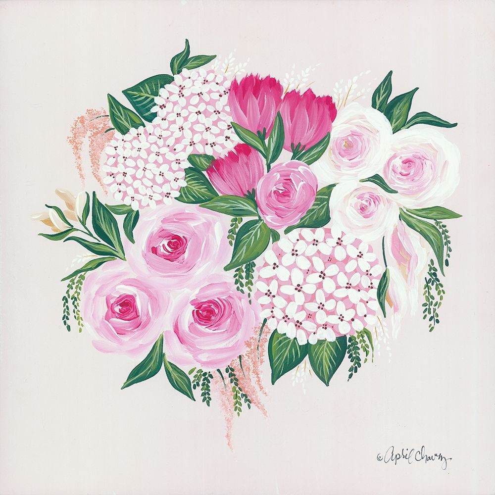 Blush Bouquet art print by April Chavez for $57.95 CAD