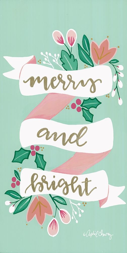 Merry and Bright art print by April Chavez for $57.95 CAD