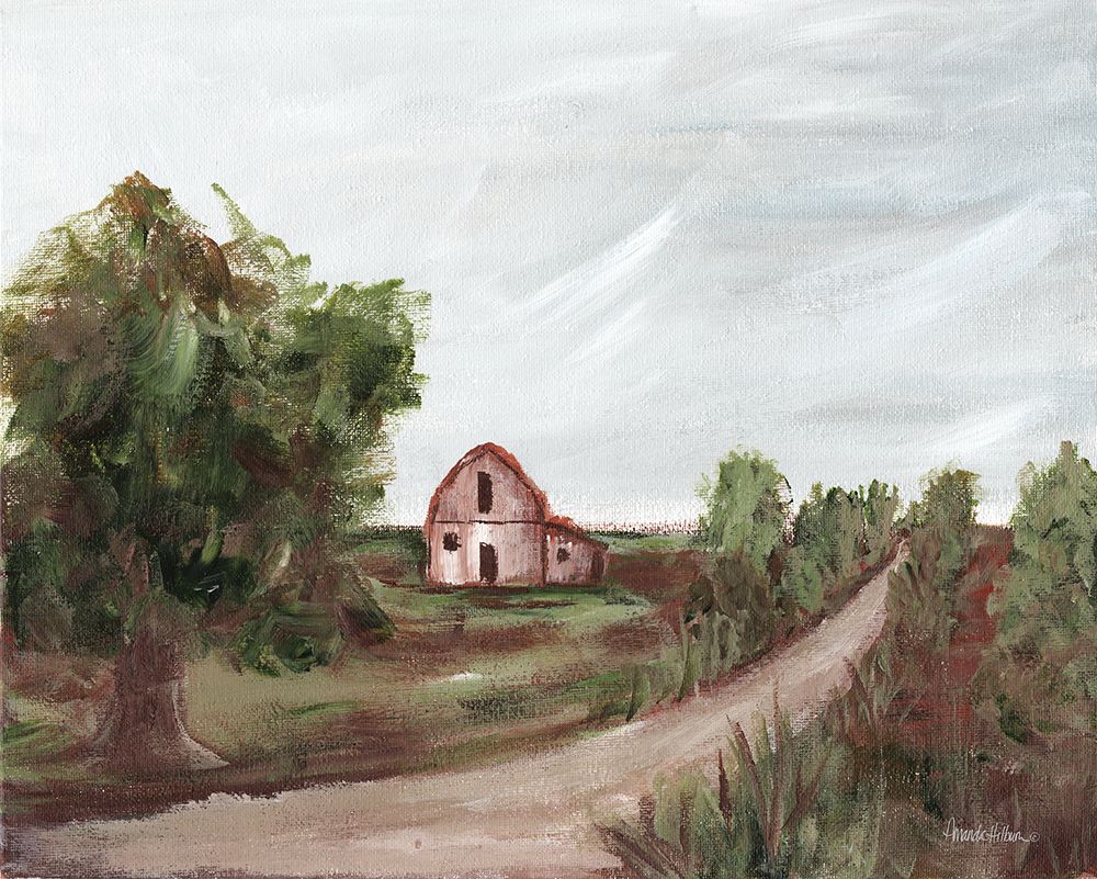 A Country Lane art print by Amanda Hilbrun for $57.95 CAD