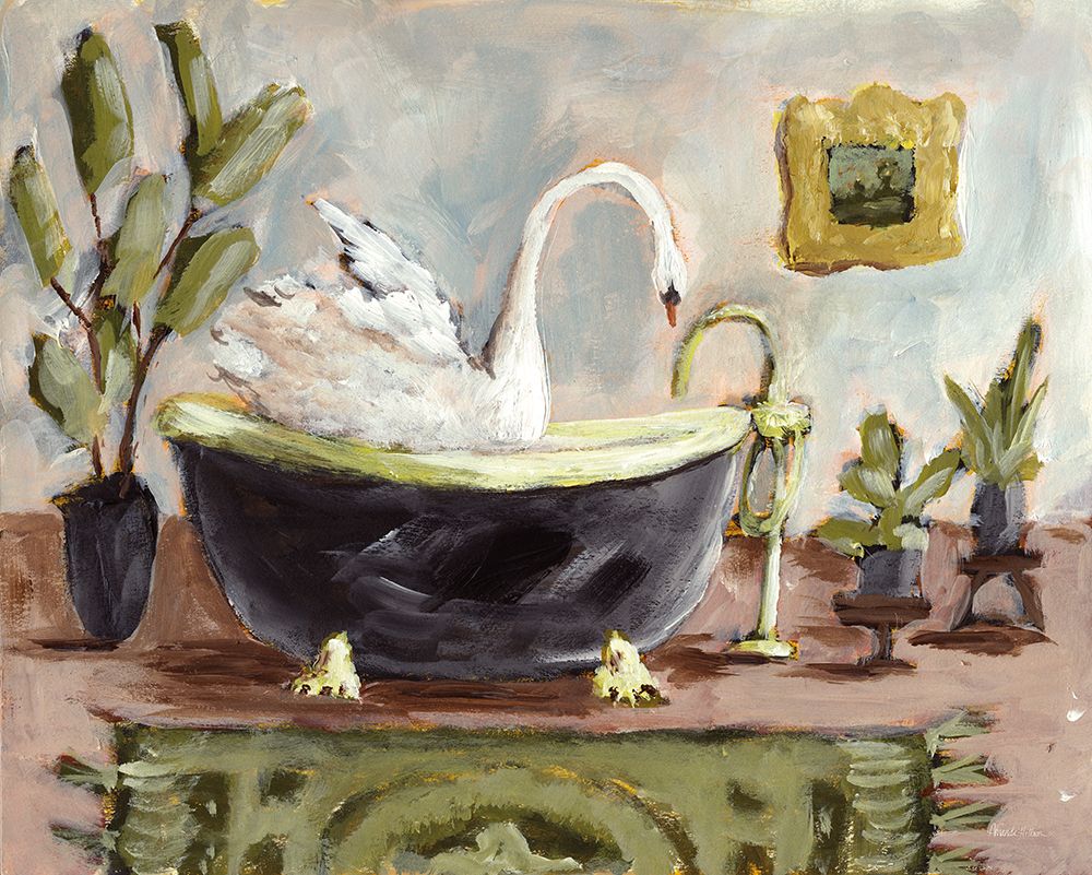 Swan Spa art print by Amanda Hilbrun for $57.95 CAD