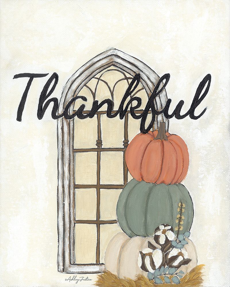 Fall Thankful art print by Ashley Justice for $57.95 CAD