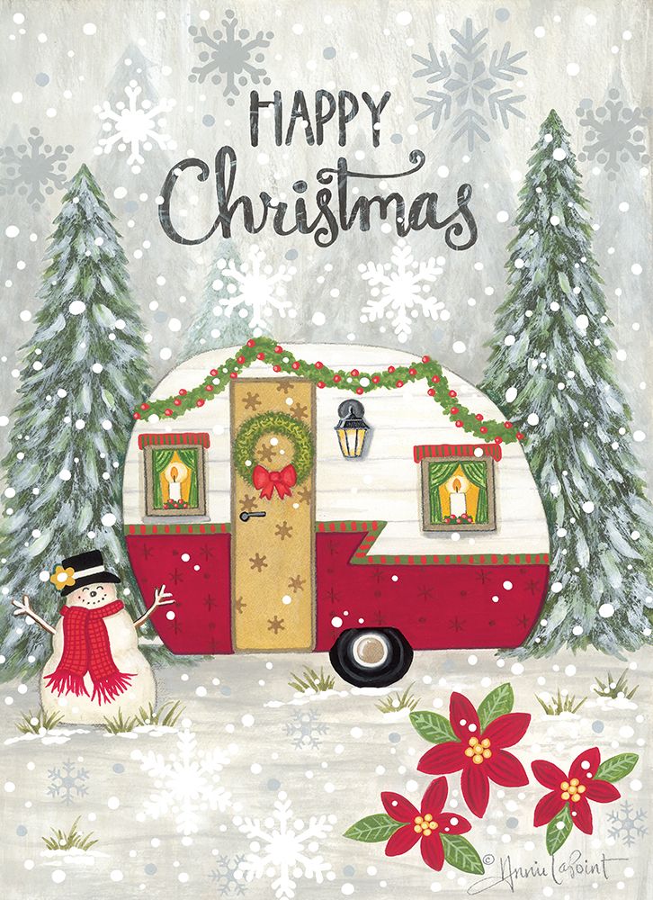 Happy Christmas Camper art print by Annie LaPoint for $57.95 CAD