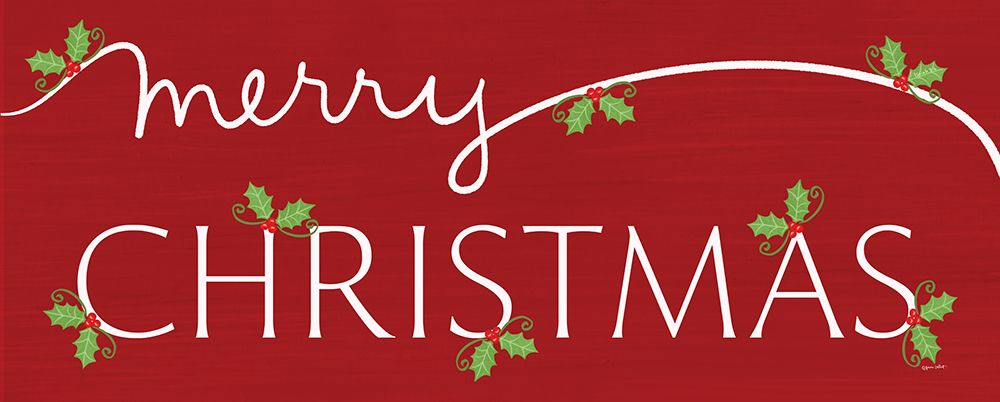 Merry Christmas Sign art print by Annie LaPoint for $57.95 CAD