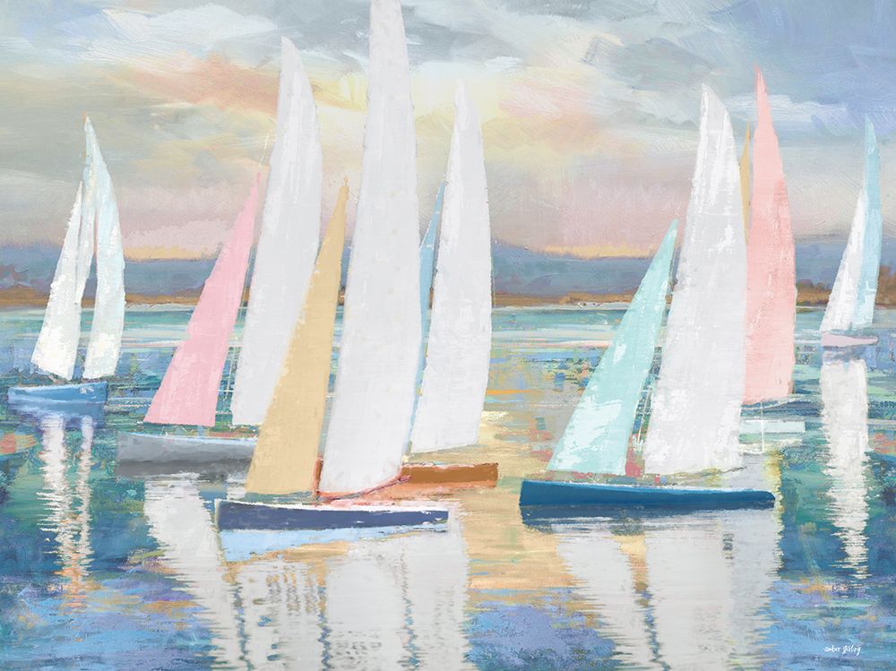 Sunset Sail art print by Amber Sterling for $57.95 CAD
