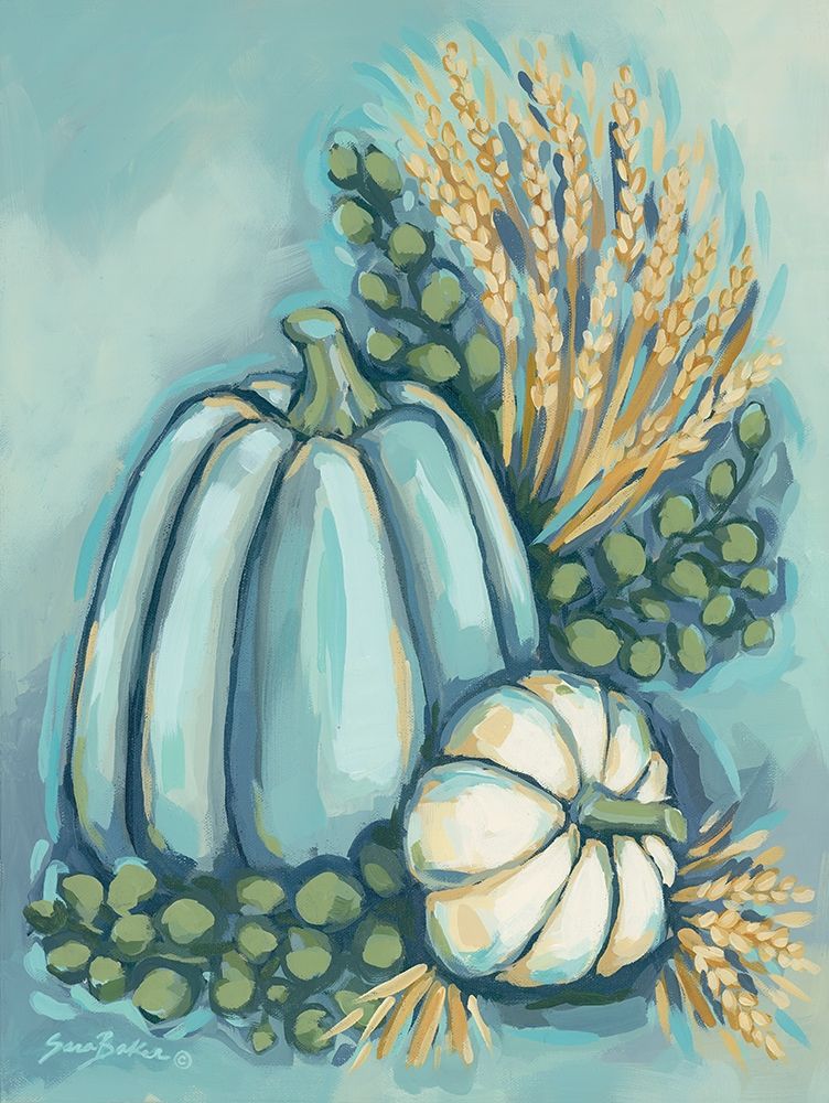 Blue Harvest II art print by Sara Baker for $57.95 CAD