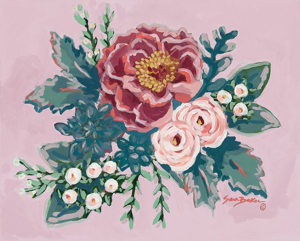 Peony Spring  art print by Sara Baker for $57.95 CAD