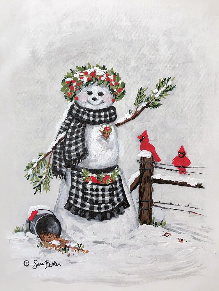 Frosty Friends II art print by Sara Baker for $57.95 CAD