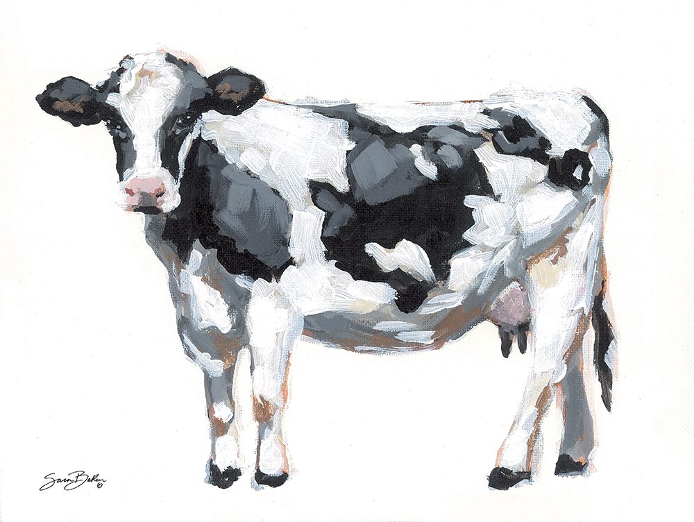 Dairy Cow 1 art print by Sara Baker for $57.95 CAD