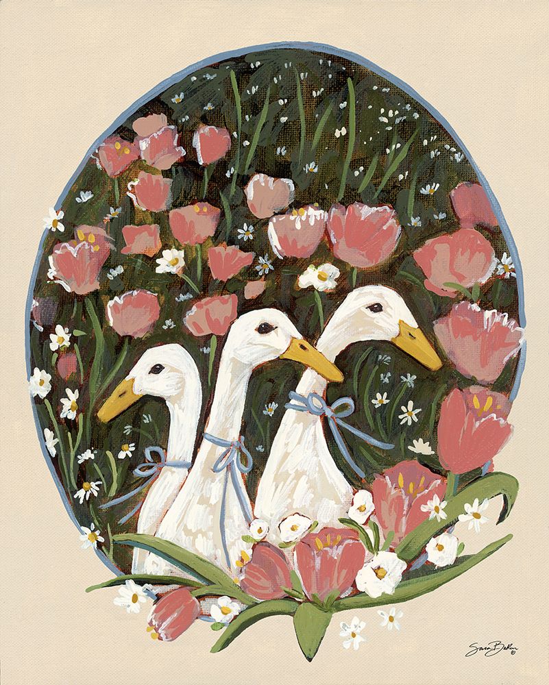 Flower Farm Friends art print by Sara Baker for $57.95 CAD