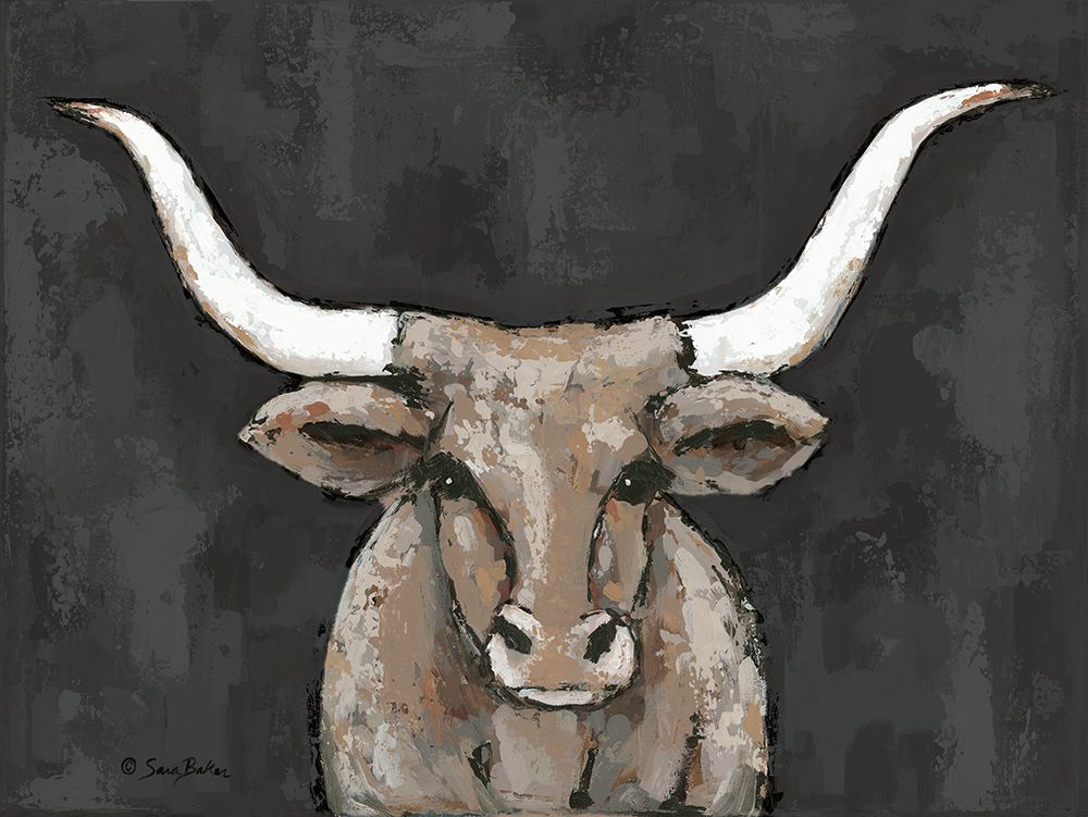 Longhorn Clyde art print by Sara Baker for $57.95 CAD