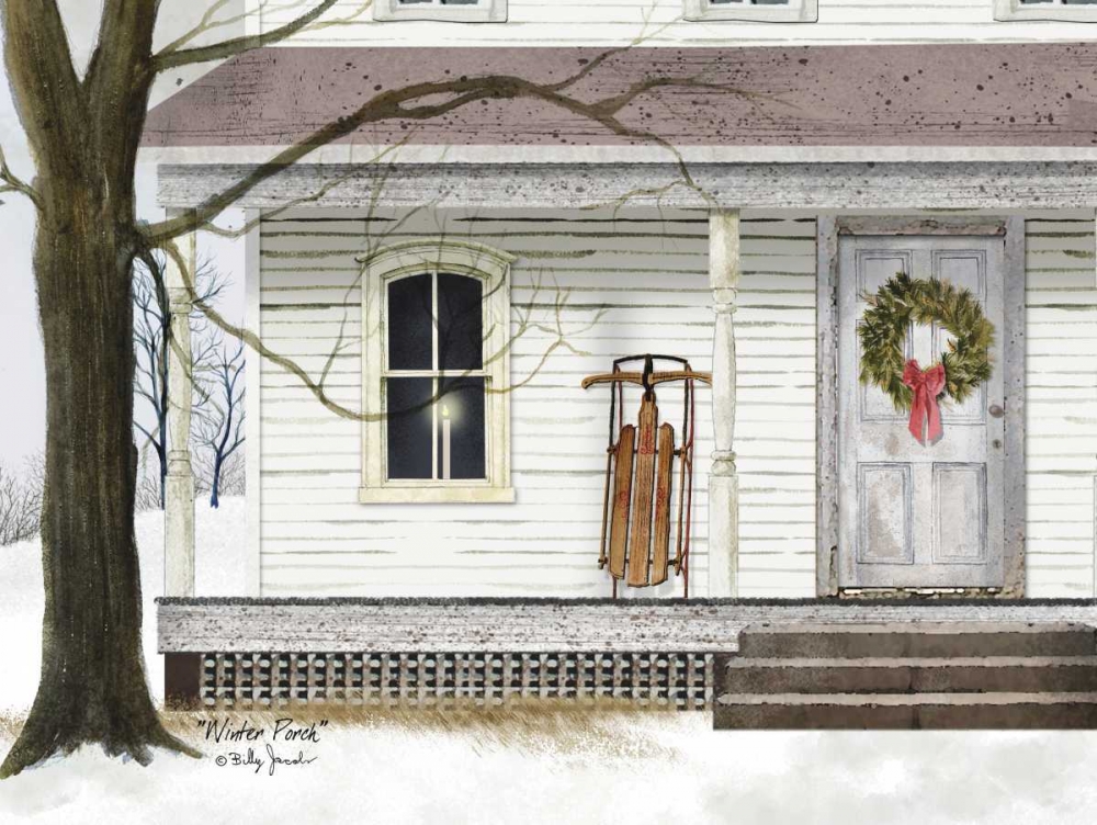 Winter Porch art print by Billy Jacobs for $57.95 CAD