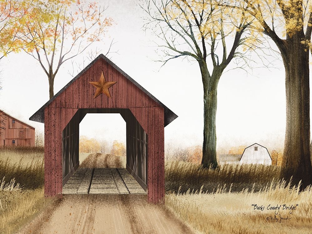 Bucks County Bridge    art print by Billy Jacobs for $57.95 CAD